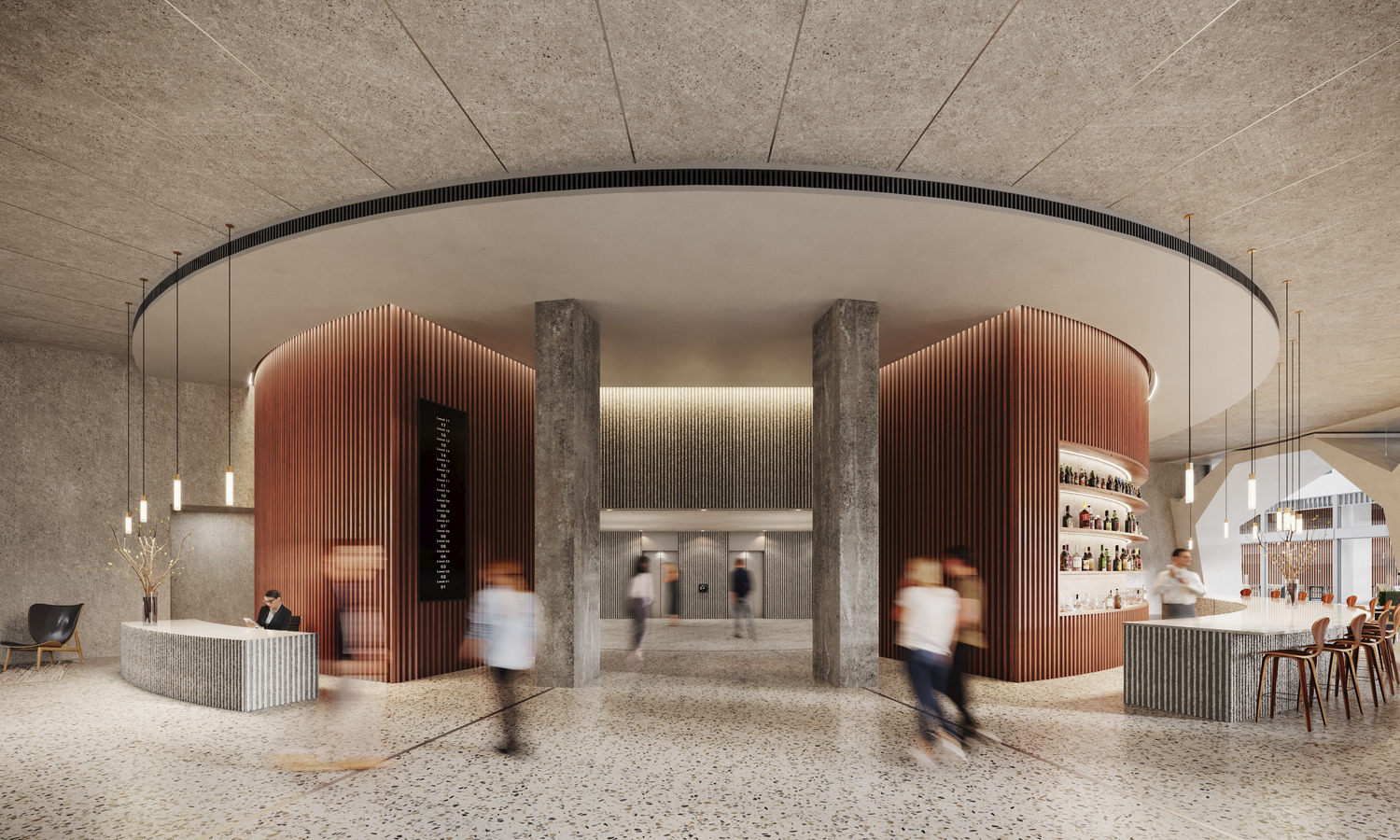 Interior of Space House lobby